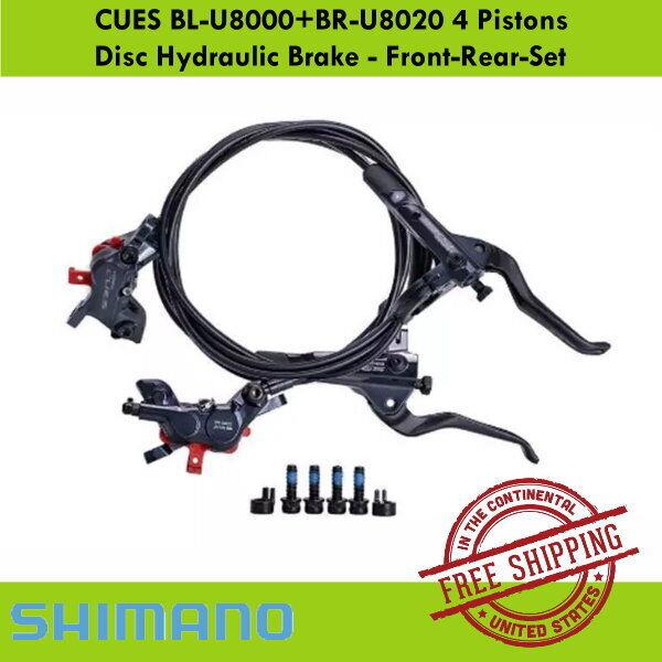 Shimano Cues BL-U8000+BR-U8020 4 Pistons Disc Hydraulic Brake - Front-rear-set