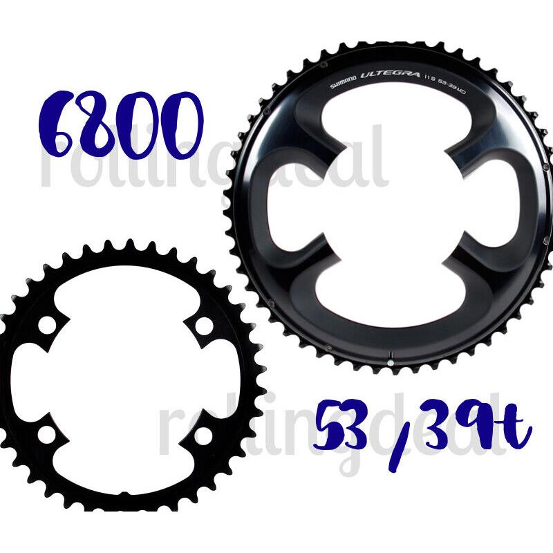 Shimano Ultegra FC-6800 53T 39T MD 110mm Bcd 4 Arm Chainrings