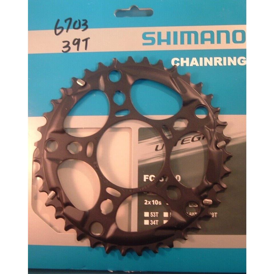 Shimano Ultegra FC-6703-G Middle 39T-D x 92BCD Chainring-new/nos 3x10-Spd-NIB