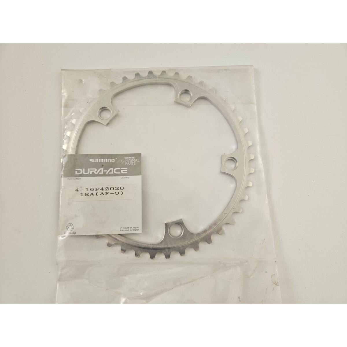 Nos Shimano Dura Ace 9sp 42t Road Bike Chainring SG Superglide A-42 Japan