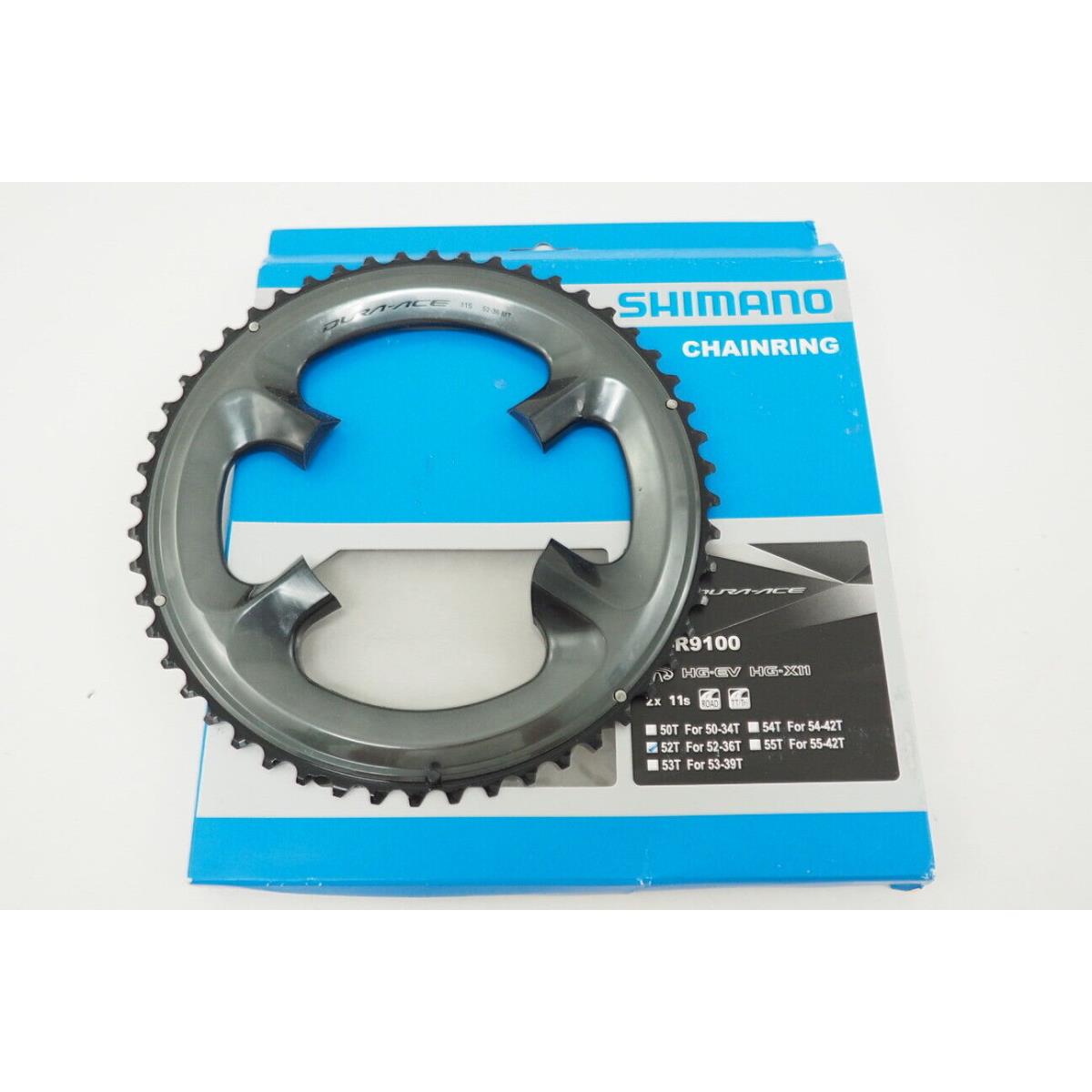 Shimano Dura Ace R9100 52t 2x11-Speed Outer Chainring