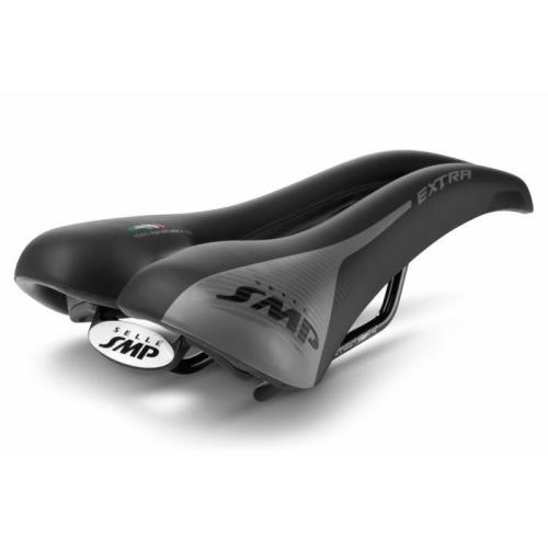 Selle Smp Extra Bicycle Saddle Black Graphics - Made in Italy