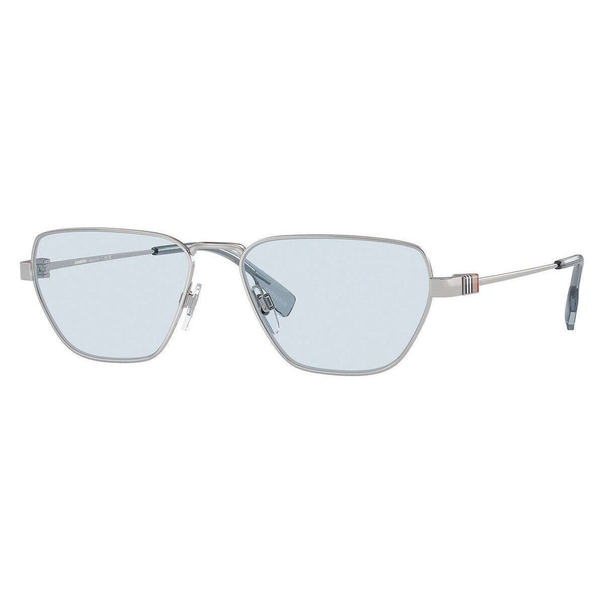 Burberry Men`s 56mm Silver Sunglasses BE3146-100572-56