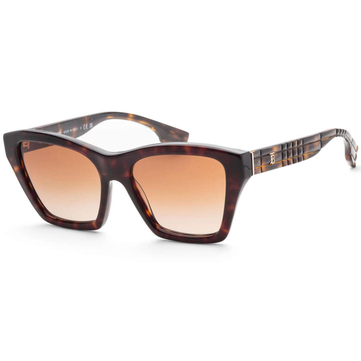 Burberry Arden Women`s Dark Havana Square Sunglasses - BE4391-300213-54 - Italy