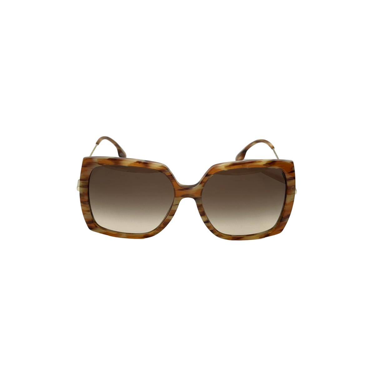 Burberry Designer Square Sunglasses Tortoise / Gradient Brown Lens Luna BE4332 - Frame: Light Havana, Lens: Brown