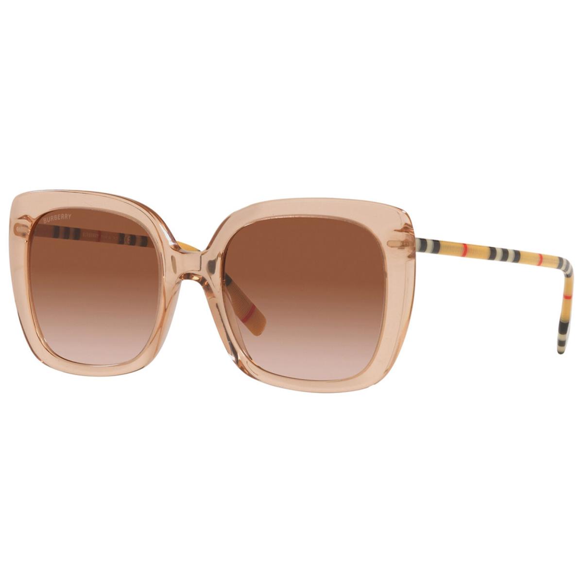 Burberry Caroll Women`s Peach Oversized Butterfly Sunglasses - BE4323F 400613 56