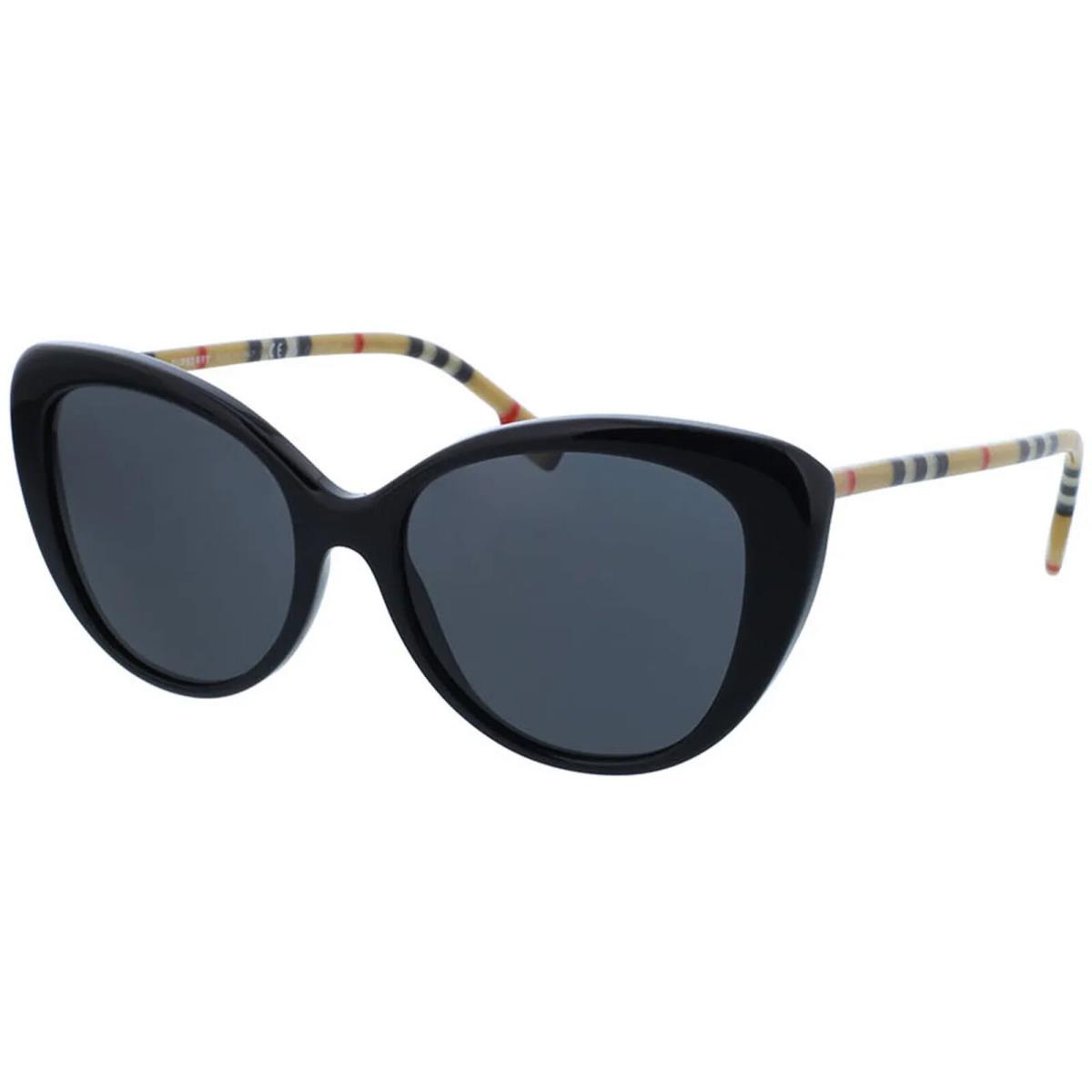 Burberry Women`s Black/vintage Check Cat Eye Sunglasses - BE4407-385387-54 Italy