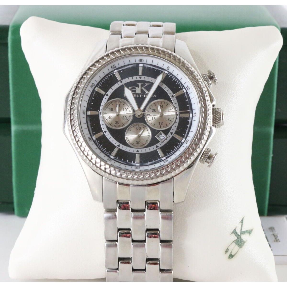 AK Adee Kaye Ak-4000m 7 Japan Stainless Steel 10 Atm Mens Chronograph Watch