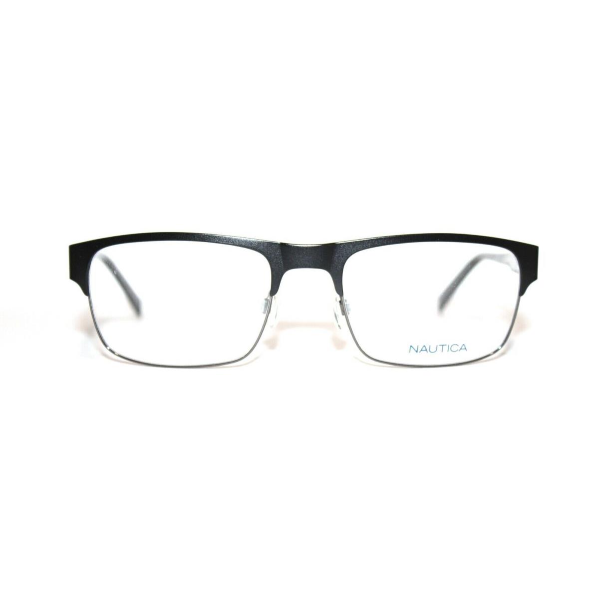 Nautica N7257 001 Matte Black Eyeglasses Metal RX 56-20-140