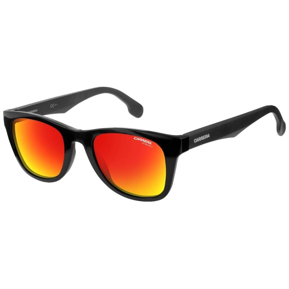 Carrera 5038/s Ppr Black Orange Mirror 51mm Unisex Small Medium Sunglasses