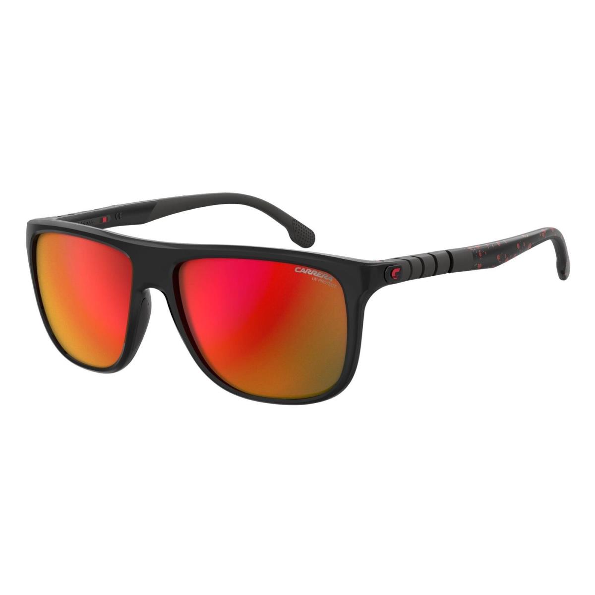 Carrera Hyperfit 17/S Oit UZ Black Red Mirror Sunglasses - Frame: Black, Lens: Red