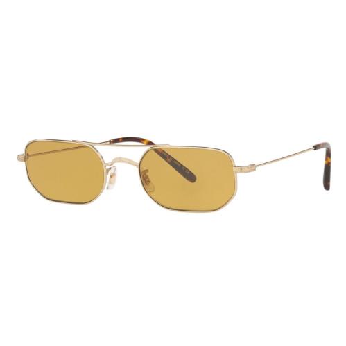 Oliver Peoples OV1263ST 503553 Indio Softgold/amber Rectangle Women`s Sunglasses