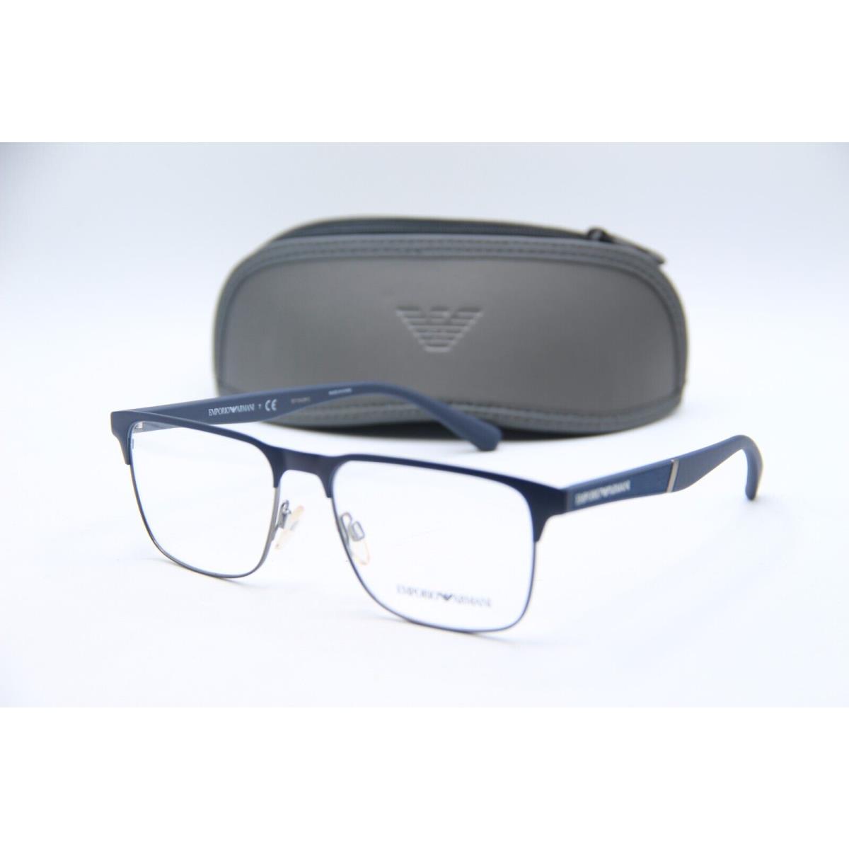 Emporio Armani EA 1061 3174 Blue Silver Eyeglasses W/case 55-17