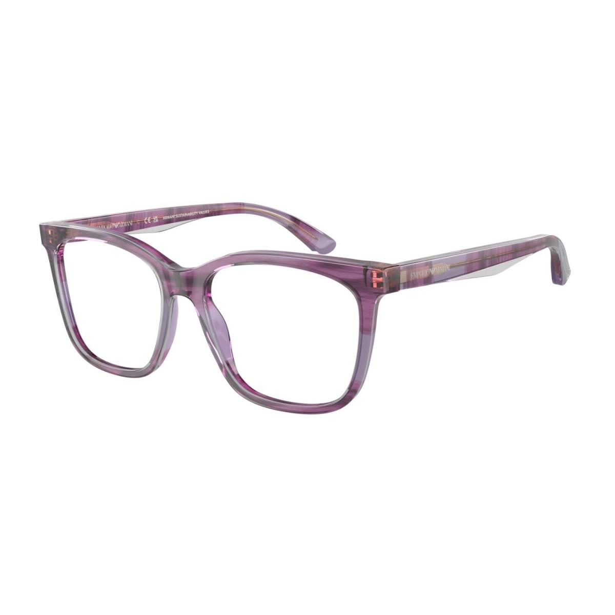 Emporio Armani EA3228 6056 in Shiny Violet Prescription Ready with Case