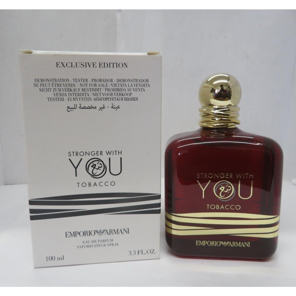 Emporio Armani Stronger with You Tobacco Excl Ed Eau De Parfum Spray 3.3 oz TT