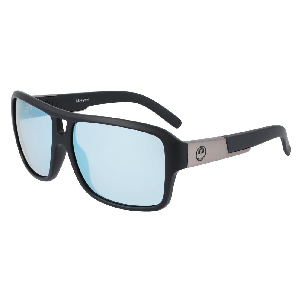 Dragon Alliance The Jam Small Ll Ion Matte Black/ll Sky Blue Ion Lens Sunglasses - MATTE BLACK / LL SKY BLUE ION, Frame: As shown