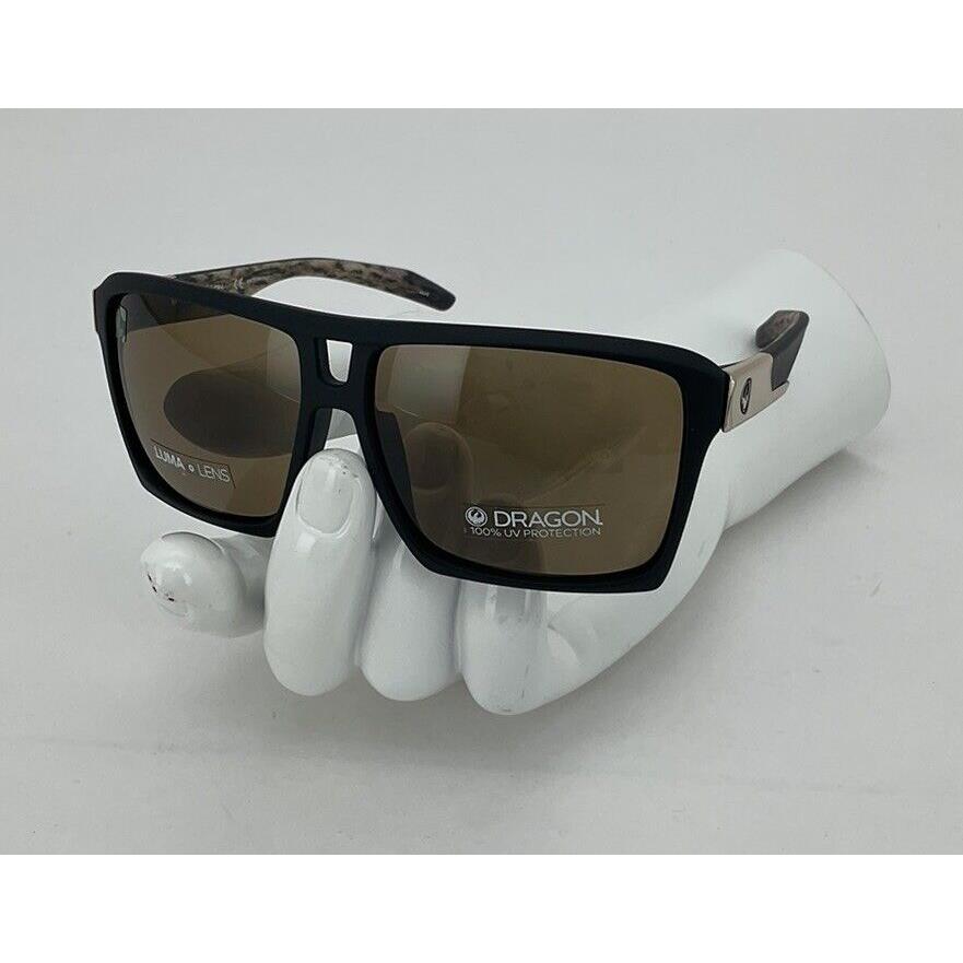 Dragon DR Verse LL 019 Matte Black Lynxx Sunglasses with Brown Luma Lenses