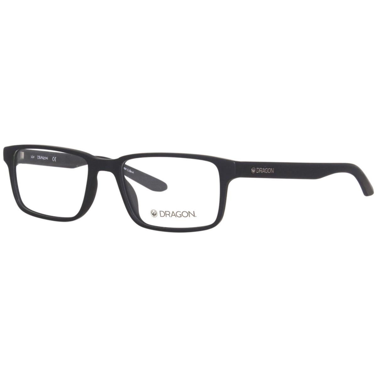 Dragon DR2028 002 Eyeglasses Men`s Matte Black Full Rim Rectangle Shape 56mm