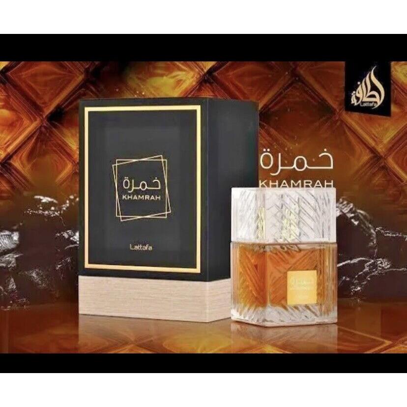 Khamrah By Lattafa 3.4oz Edp -new