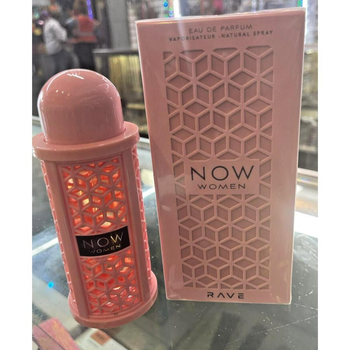 Rave Now Pink by Lattafa 3.4oz 100ml Eau de Parfum Edp For Her Box