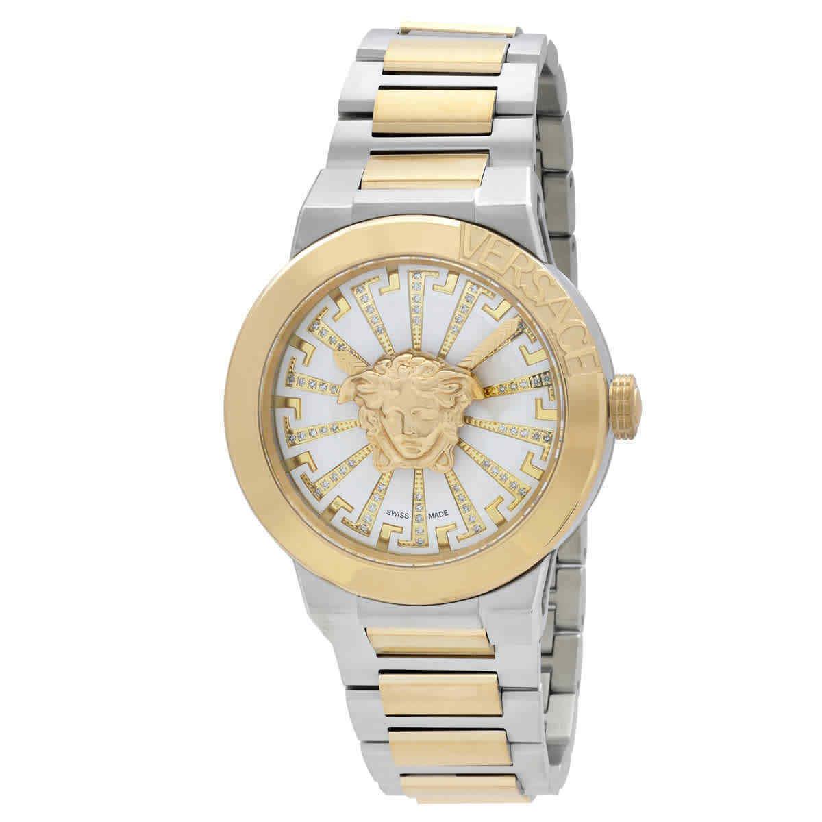 Versace Medusa Quartz Silver Dial Men`s Watch VE3F00823