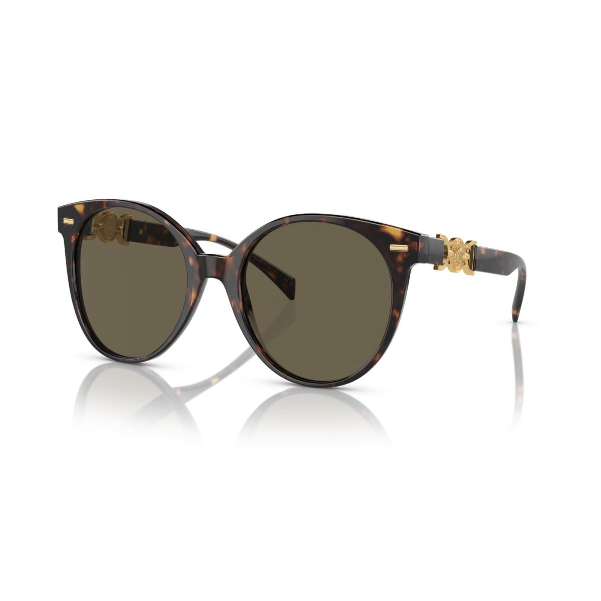 Versace Sunglasses VE4442F 108-3 55mm Havana / Brown Lens