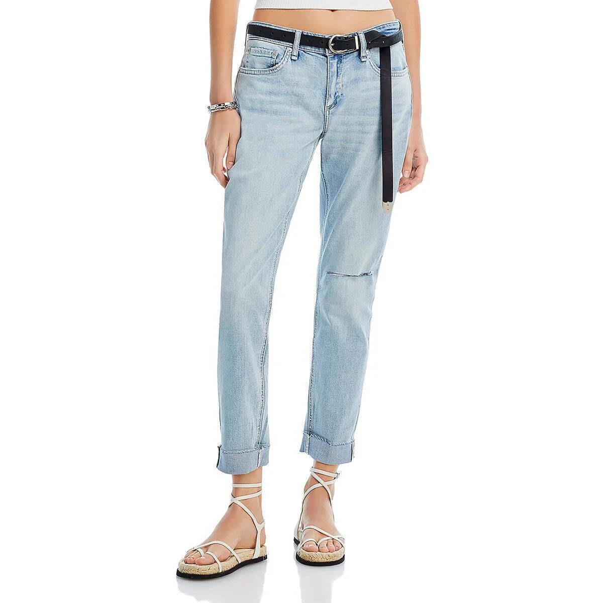 Rag Bone Dre Low Rise Ankle Slim Boyfriend Jeans 19B 726 - Whitehaven