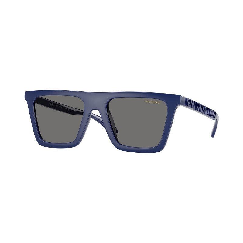 Versace VE4468U 545081 Full Blue/dark Grey Polarized 53-19-140 Sunglasses