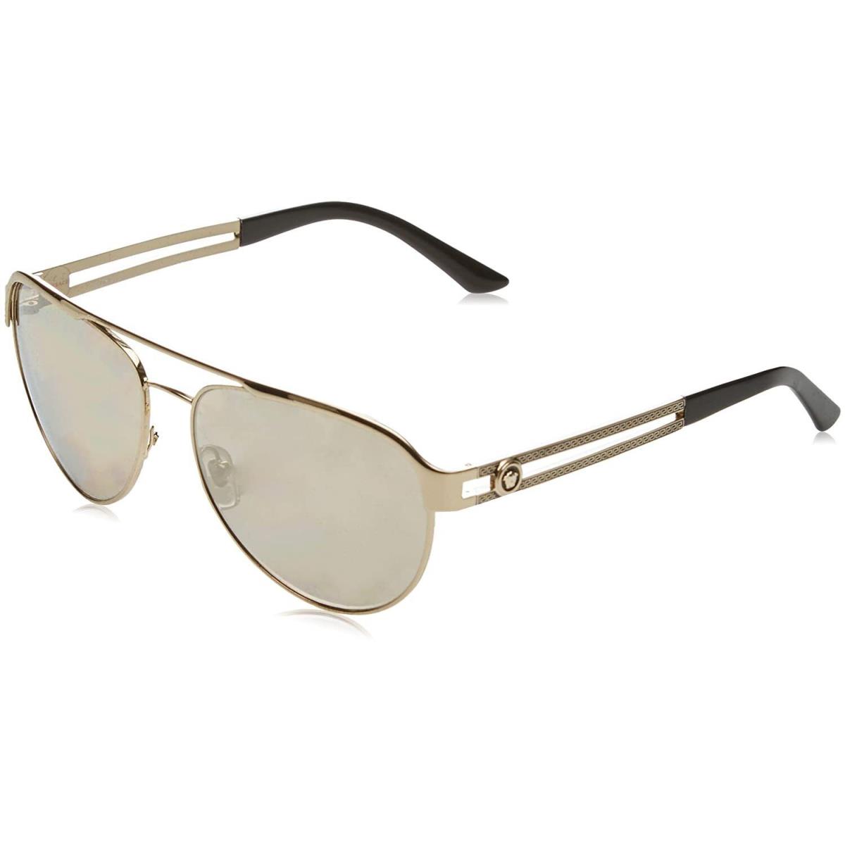 Versace VE2165 1252/5A 58mm Sunglasses Pale Gold / Lt Brown Mirror Gold