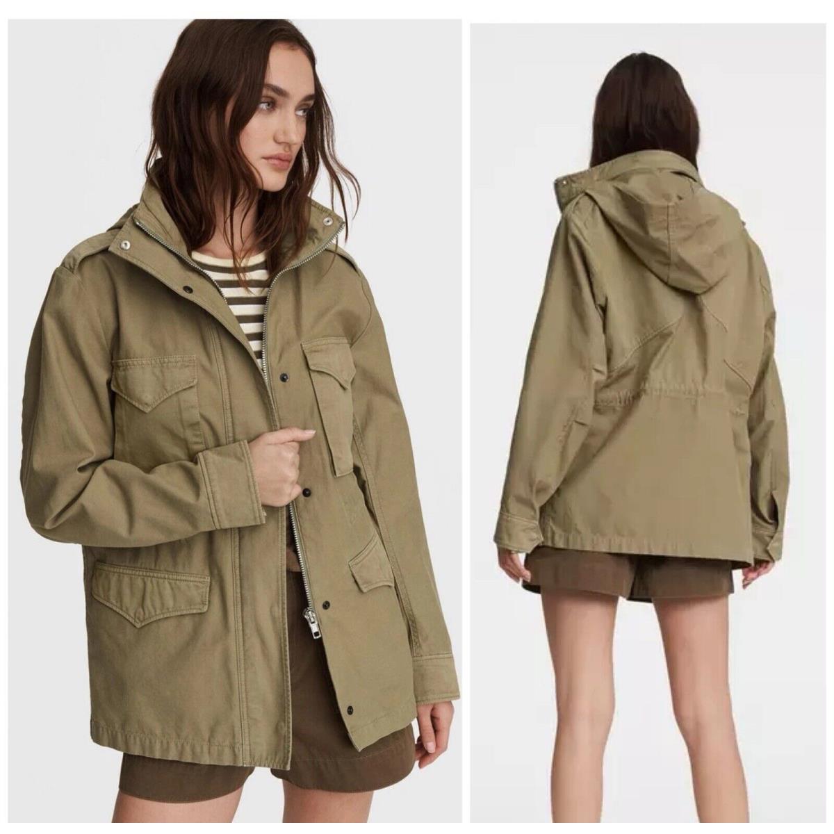 Rag Bone M65 Field Cotton Jacket In Green Moss Size: XS