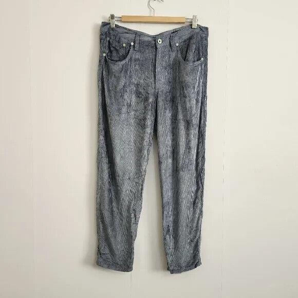 Rag Bone Rosa Crop Corduroy Pants Blue Size 31