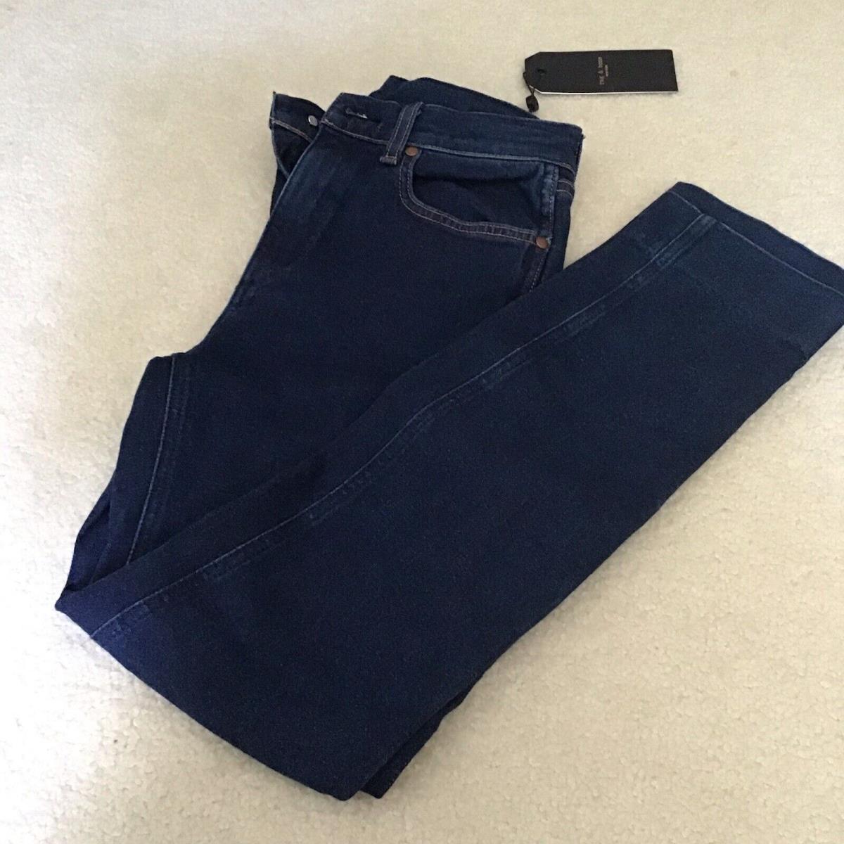 Rag and Bone Broken Bloo Vintage Cigarette Jeans Blue Size 25