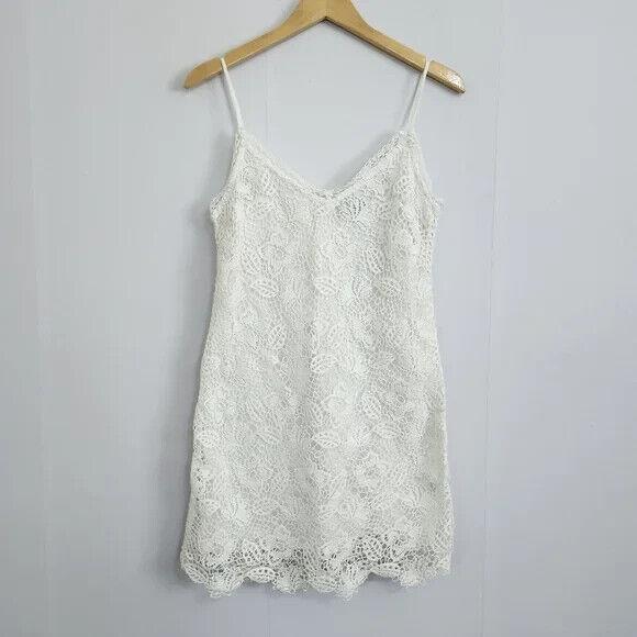 Rag Bone White Lace Crochet Mini Dress Size 8