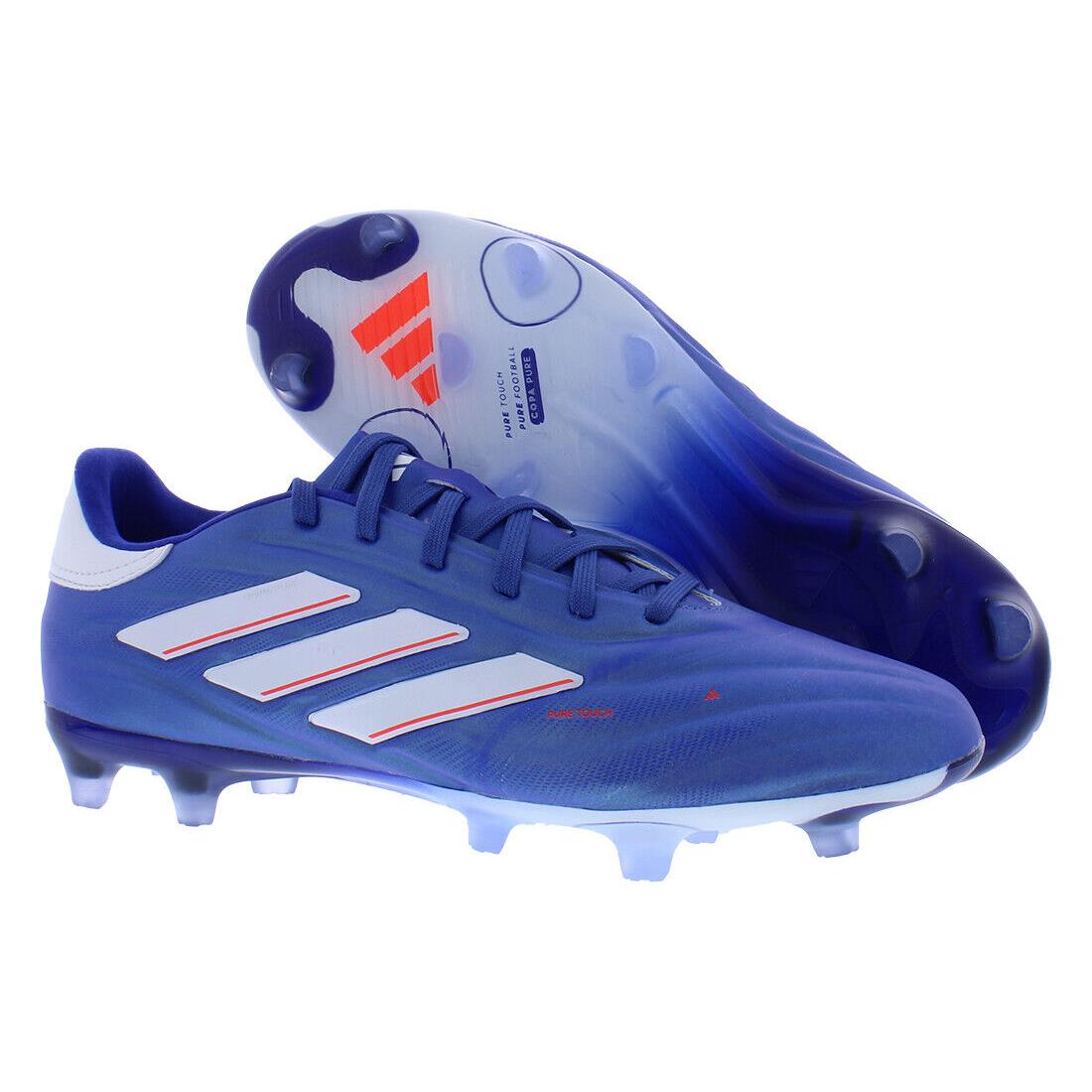 Adidas Copa Pure 2.2 FG Unisex Shoes - Lucid Blue/Cloud White/Solar Red, Main: Blue