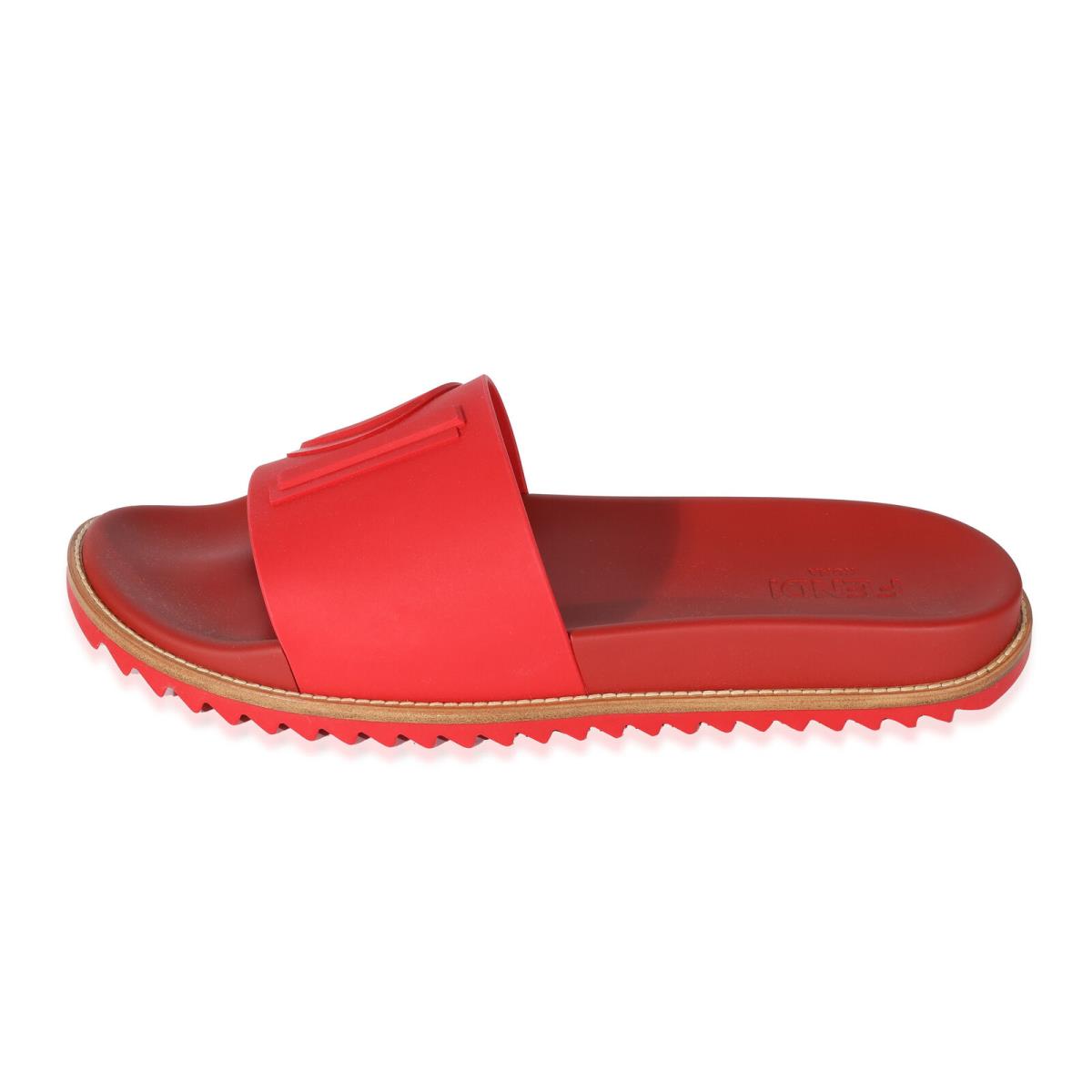 Fendi Slides `logo Print - Red`