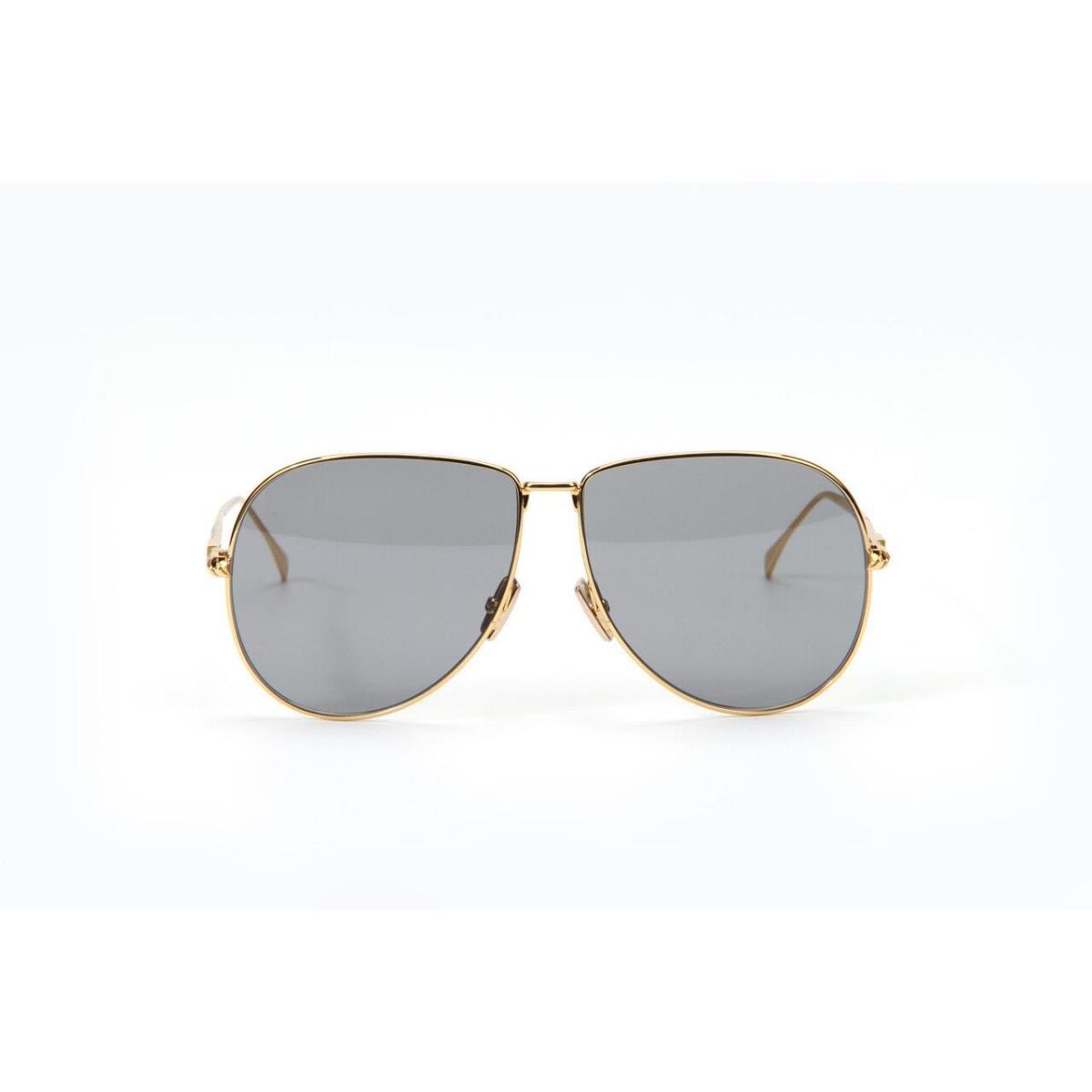 Fendi Gold Aviator Sunglasses w/ Gray Lenses FF0437/S