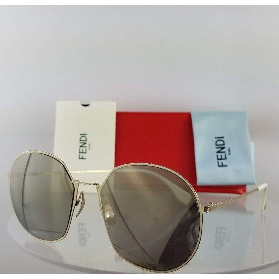 Fendi FF 0313/S Sunglasses J5GUE Silver Frame 0313