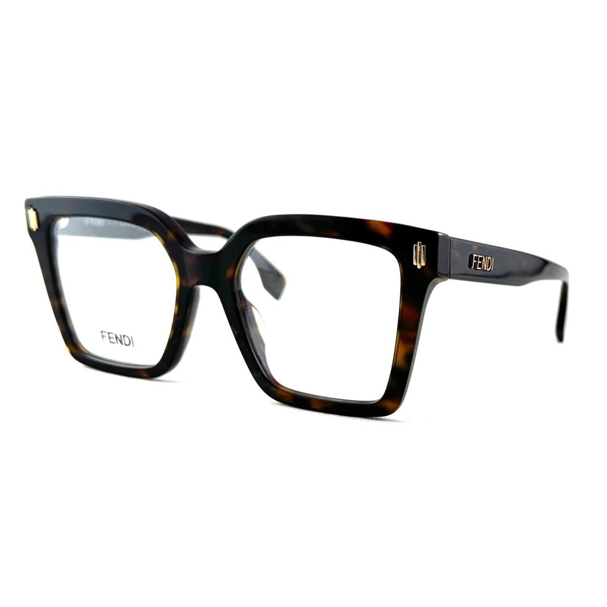 Fendi FE50036I FE 50036I 052 Tortoise Frame Eyeglasses 51-18-145