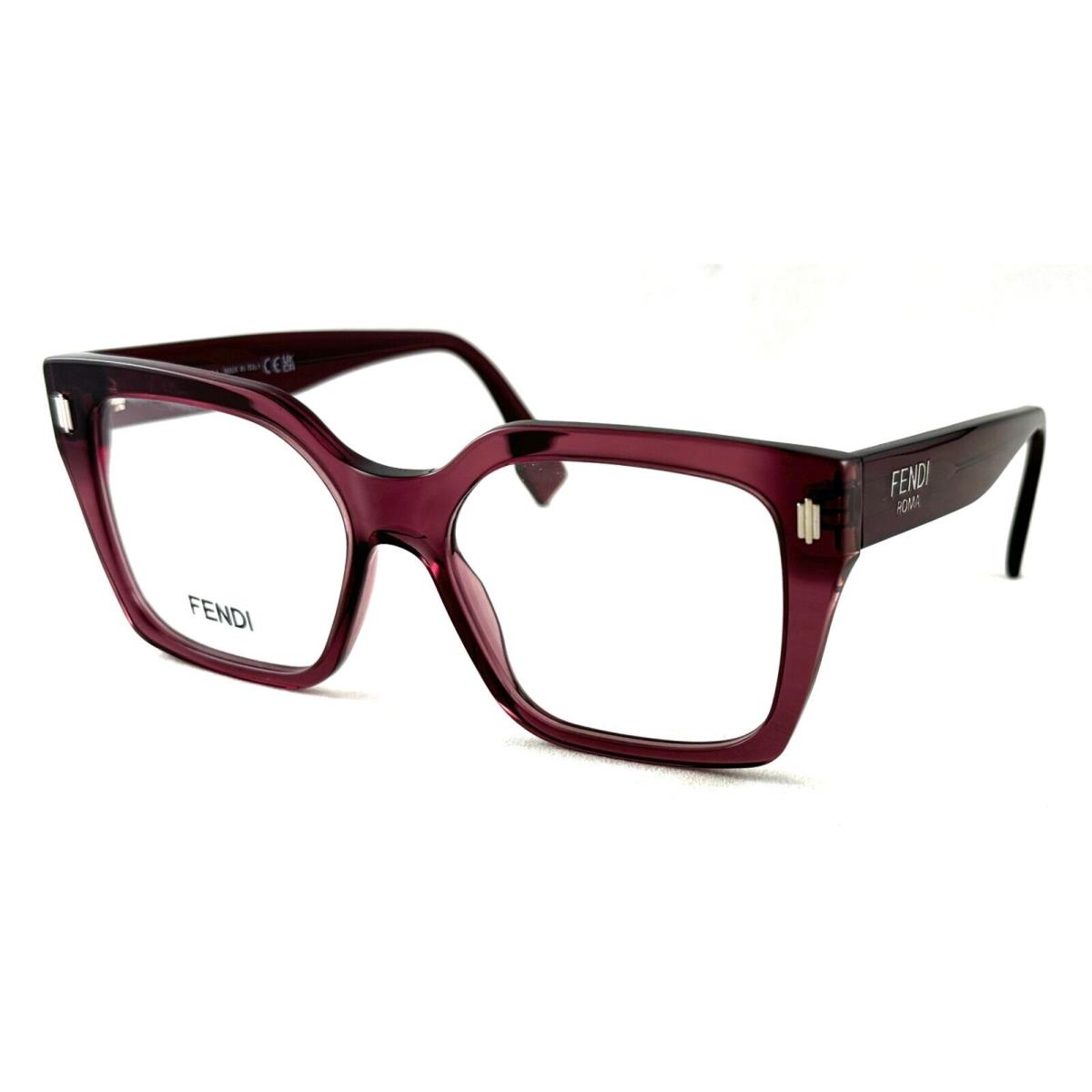 Fendi FE50085I FE 50085I 081 Violet Purple Frame Eyeglasses 53-16-145