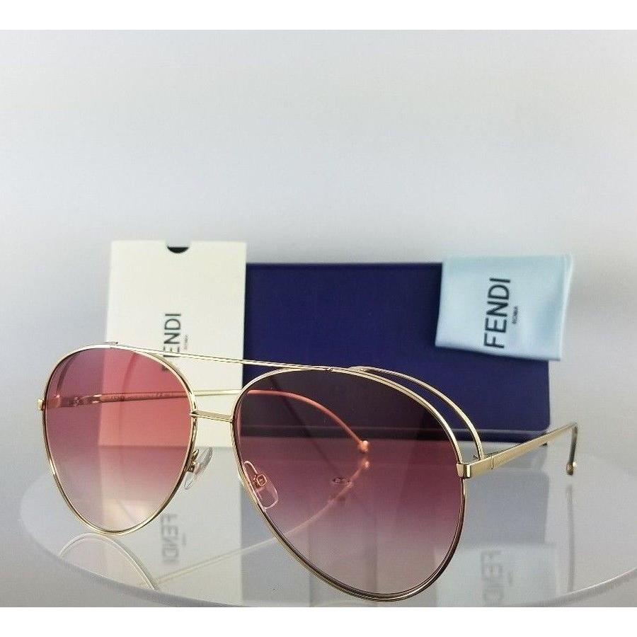 Fendi Ff 0286/S Sunglasses 0003X Gold 63Mm Frame 0286