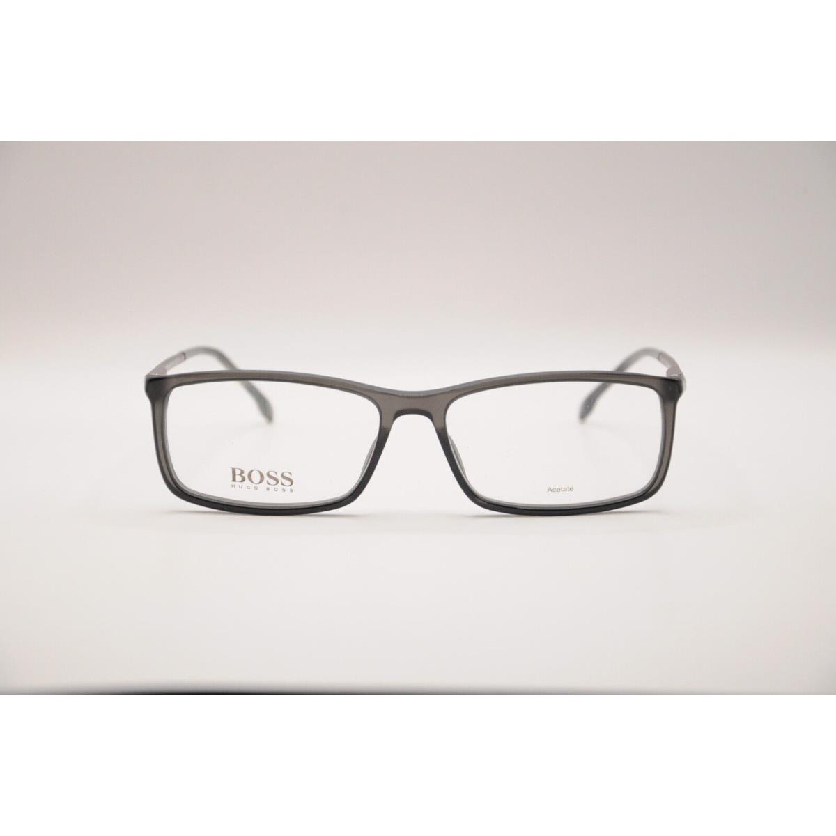 Hugo Boss 1184/IT KB7 Rectangular Full Rim Eyeglass Frames Gray 58-16-145