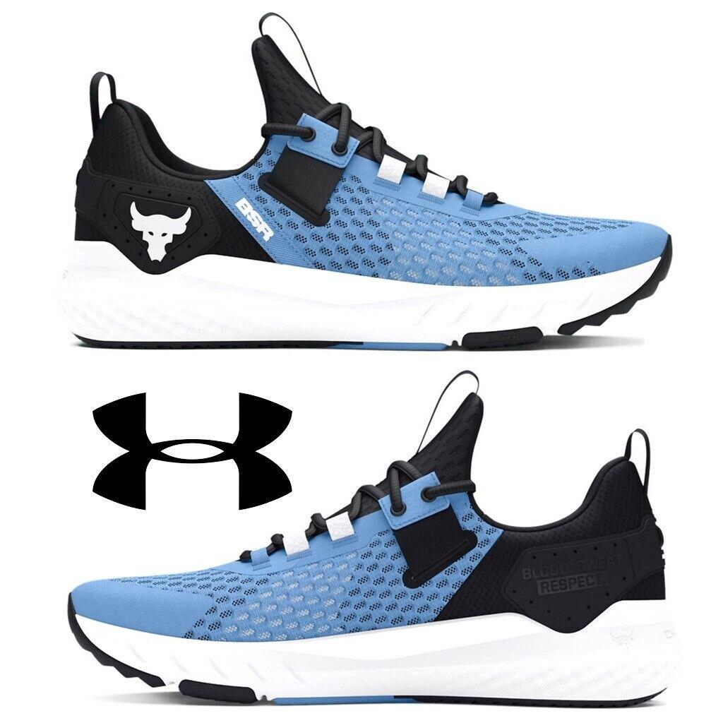 Under Armour Project Rock Bsr 4 Women`s Shoes Running Sneakers Casual Sport Gym - Blue, Manufacturer: Horizon Blue / Black / White