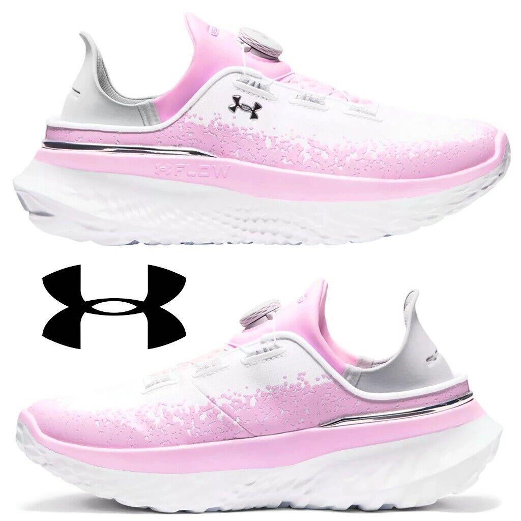 Under Armour Slipspeed Mega Training Shoes Men`s Sneakers Running Casual Sport - Pink, Manufacturer: White/Pink/Silver