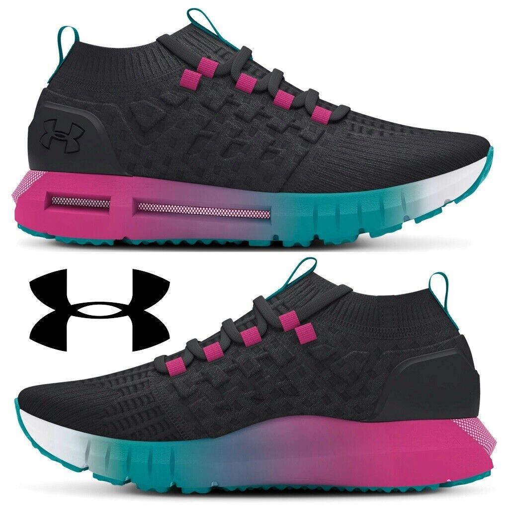 Under Armour Hovr Phantom 1 Sneakers Running Shoes Casual Sport Walking Black - Black, Manufacturer: Black/Pink/Teal