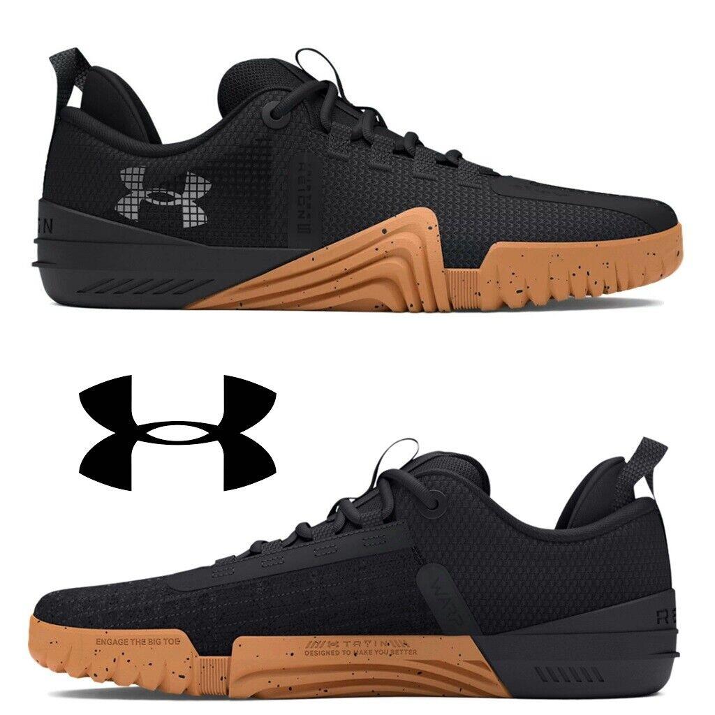 Under Armour Reign 6 Training Men`s Sneakers Running Shoes Sport Black