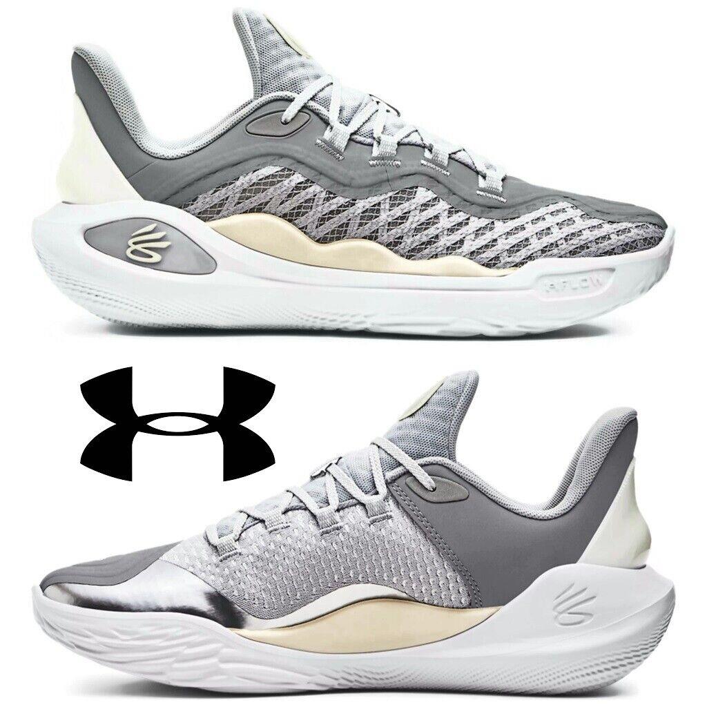 Under Armour Curry 11 Future Wolf Basketball Shoes Running Sport Sneakers Gray - Gray, Manufacturer: Halo Gray / Steel / White Clay