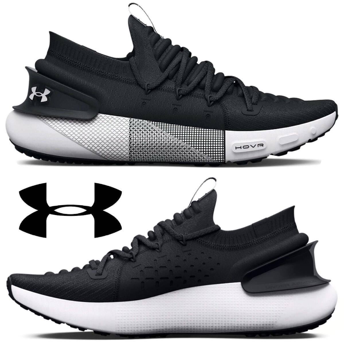 Under Armour Hovr Phantom 3 Men`s Sneakers Running Shoes Casual Black White