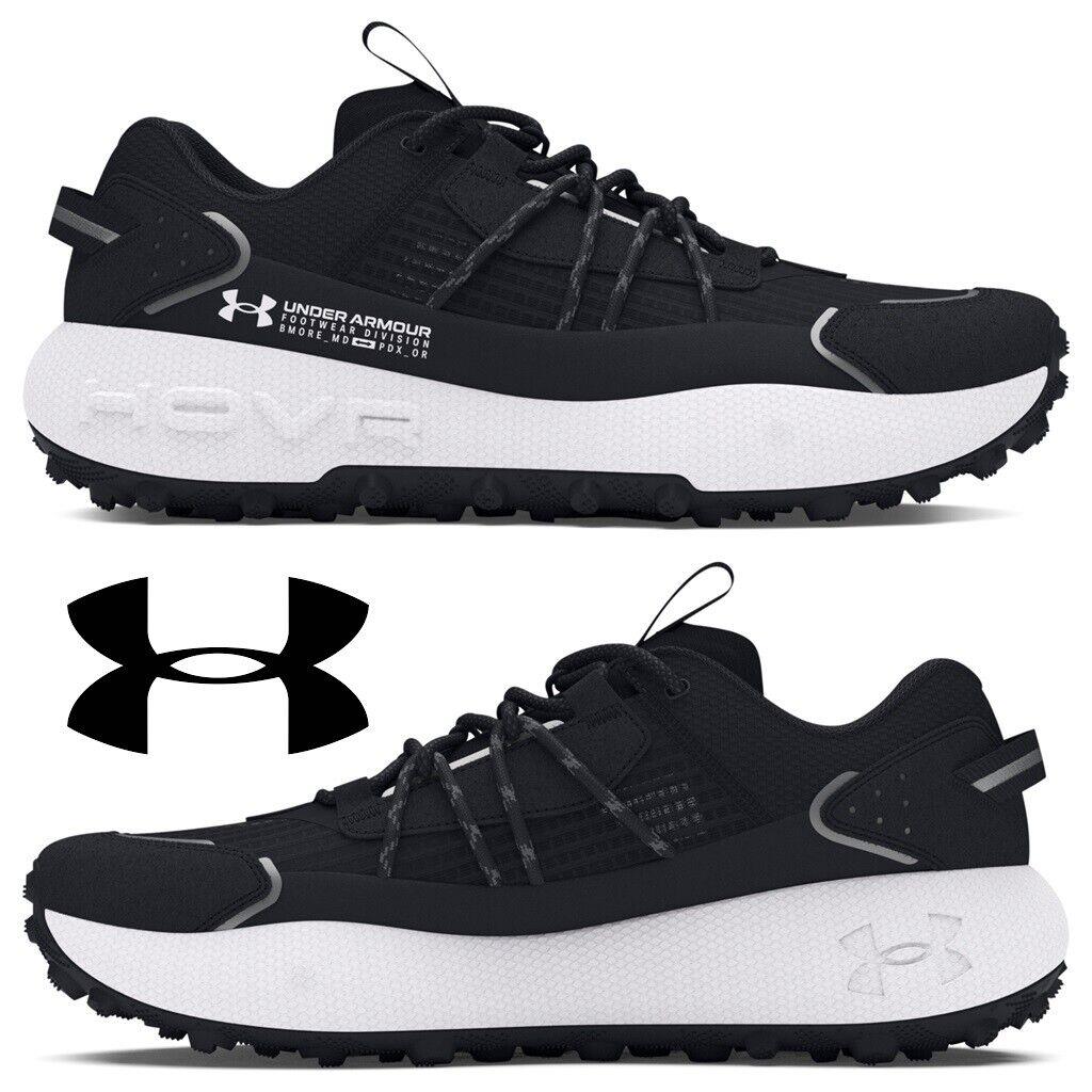 Under Armour Fat Tire Venture Pro Men`s Running Training Workout Casual Shoes - Black, Manufacturer: Black/White/White