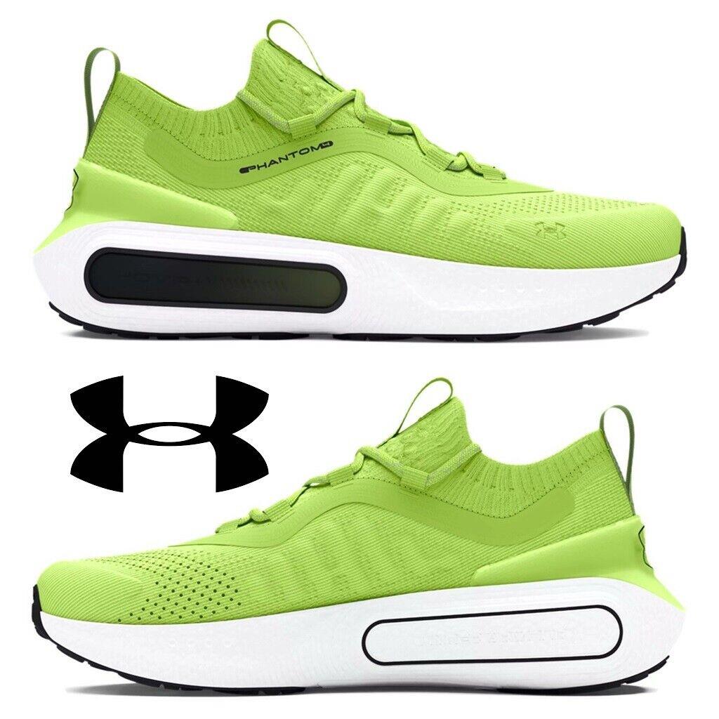 Under Armour Men`s Phantom 4 Shoes Running Sneakers Casual Sport Green White