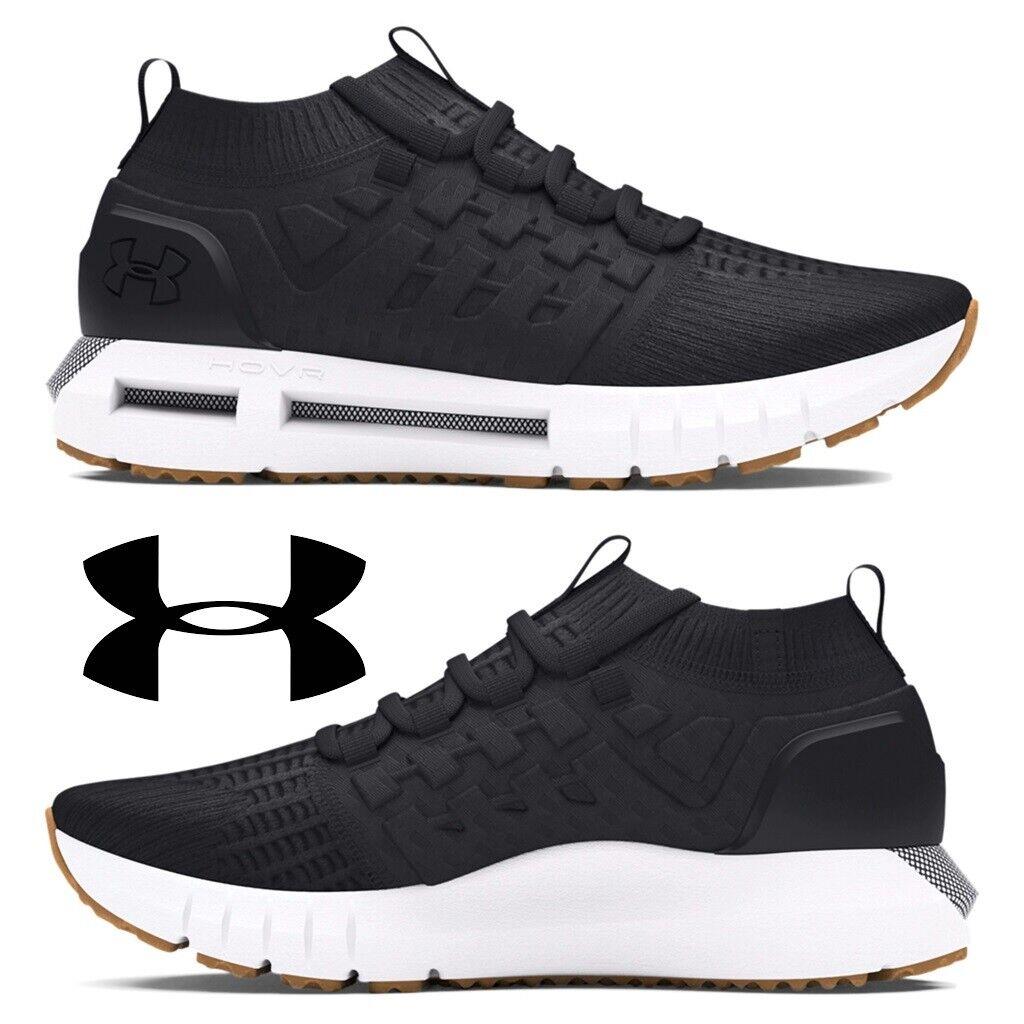 Under Armour Hovr Phantom 1 Men`s Sneakers Running Shoes Casual Sport Walking - Black, Manufacturer: Black / White